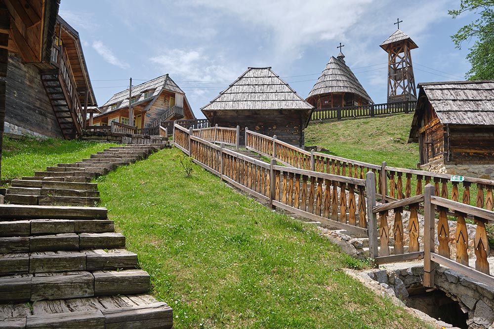 Drvengrad - wooden town in Serbia