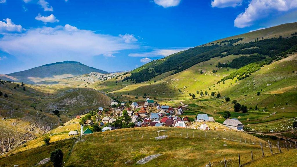 Lukomir Village view from Vijenac peak