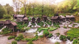 Pliva mills during the autumn - Jajce