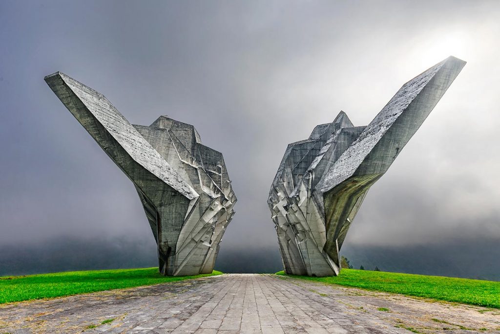 Sutjeska National Park Tjentiste Memorial for the WW2 Battle for Sutjeska