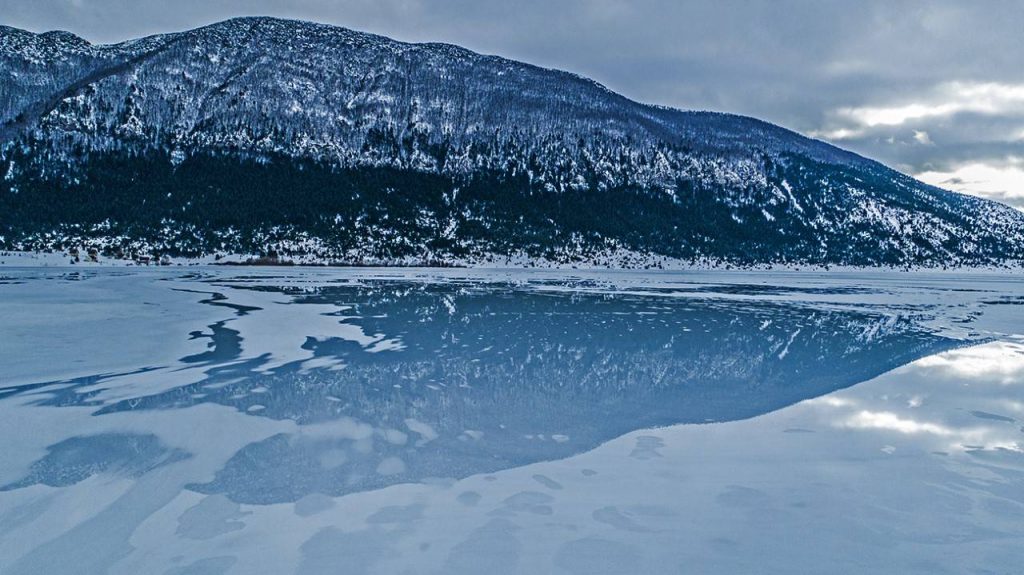 Blidinje Lake during the winter