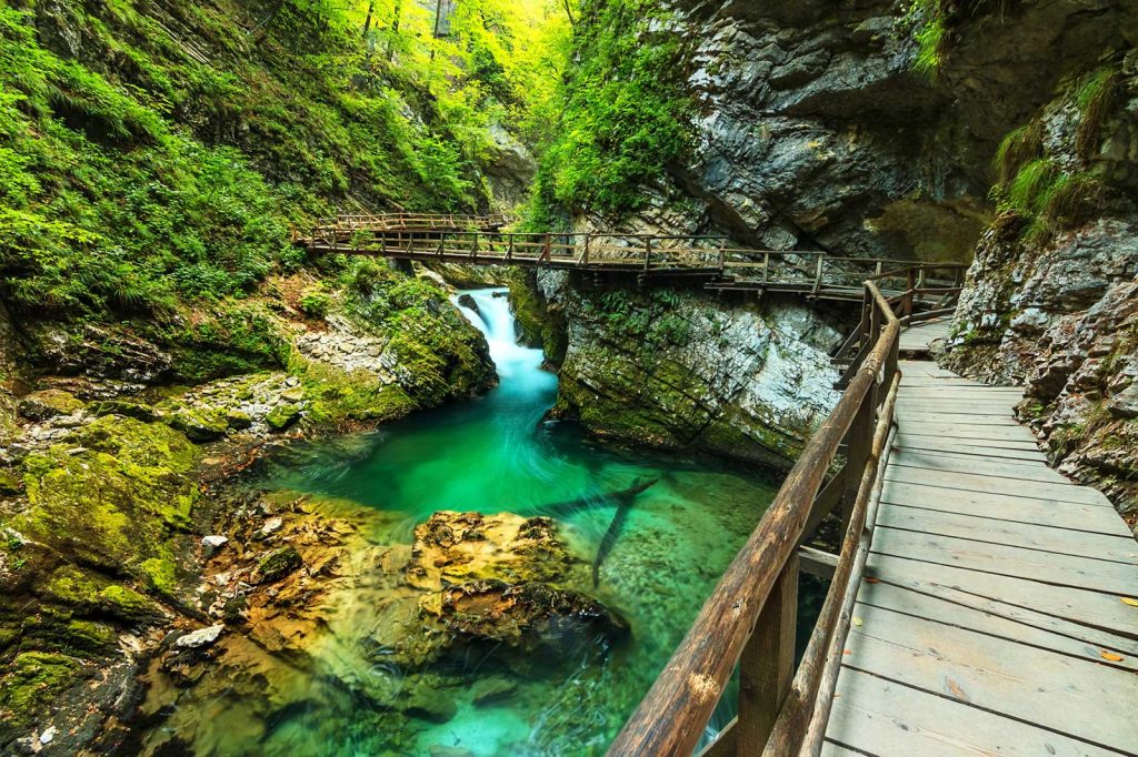 Vintgar Gorge near Lake Bled - Slovenia