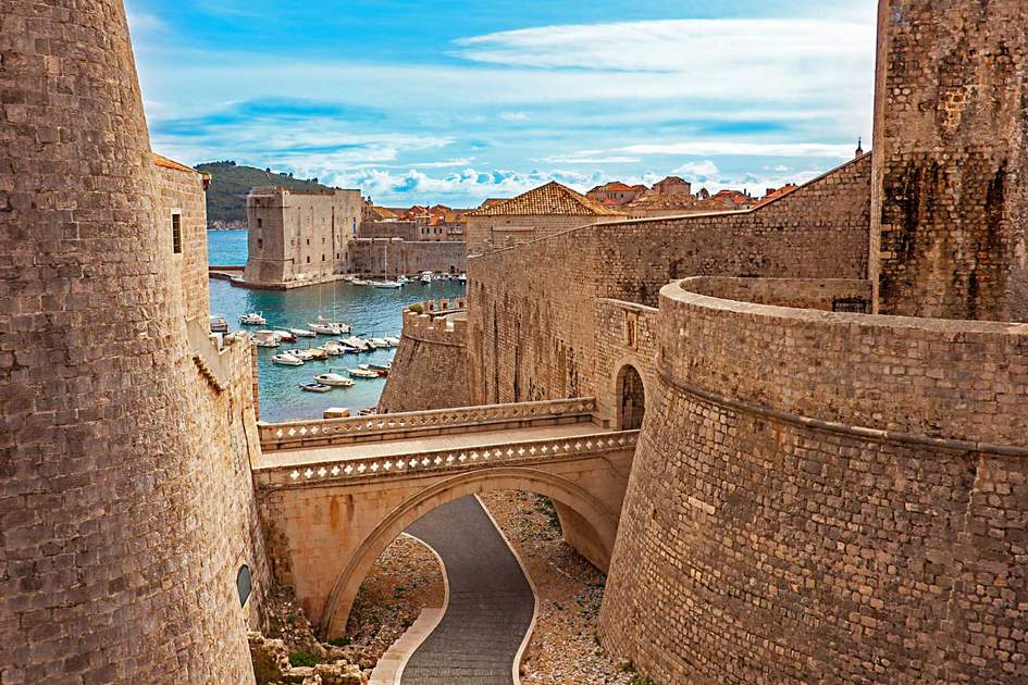 Ancient Walls of Dubrovnik have been restored multiple times in order gain the resembles to their original appearance.