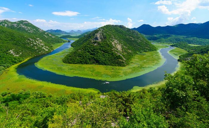 Rijeka Crnojevica at Skadar Lake National Park