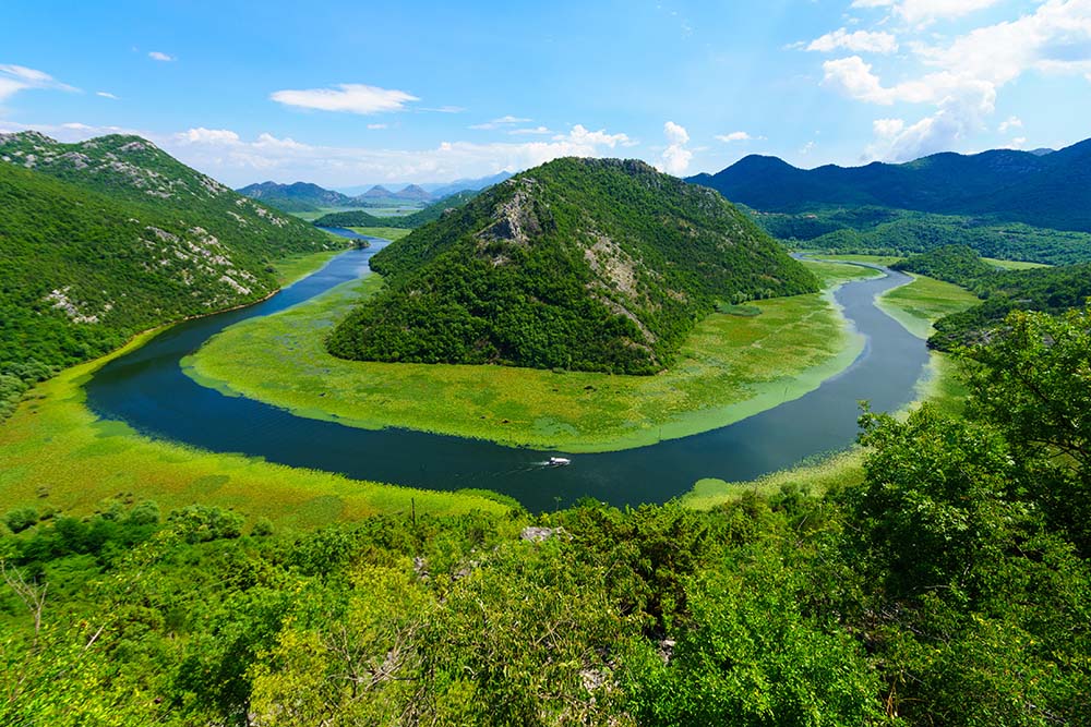 Rijeka Crnojevica at Skadar Lake National Park