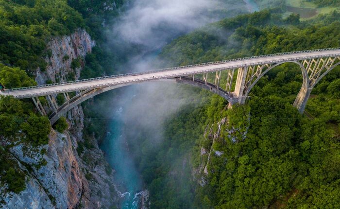 Djurdjevica Tara bridge in Montenegro