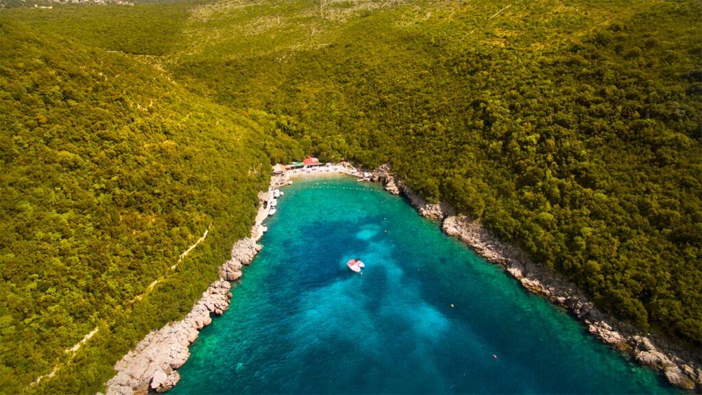 Dobrec Beach in Montenegro