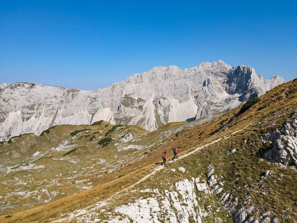 Prutas beautiful grass covered valleys and trails - Durmitor National Park