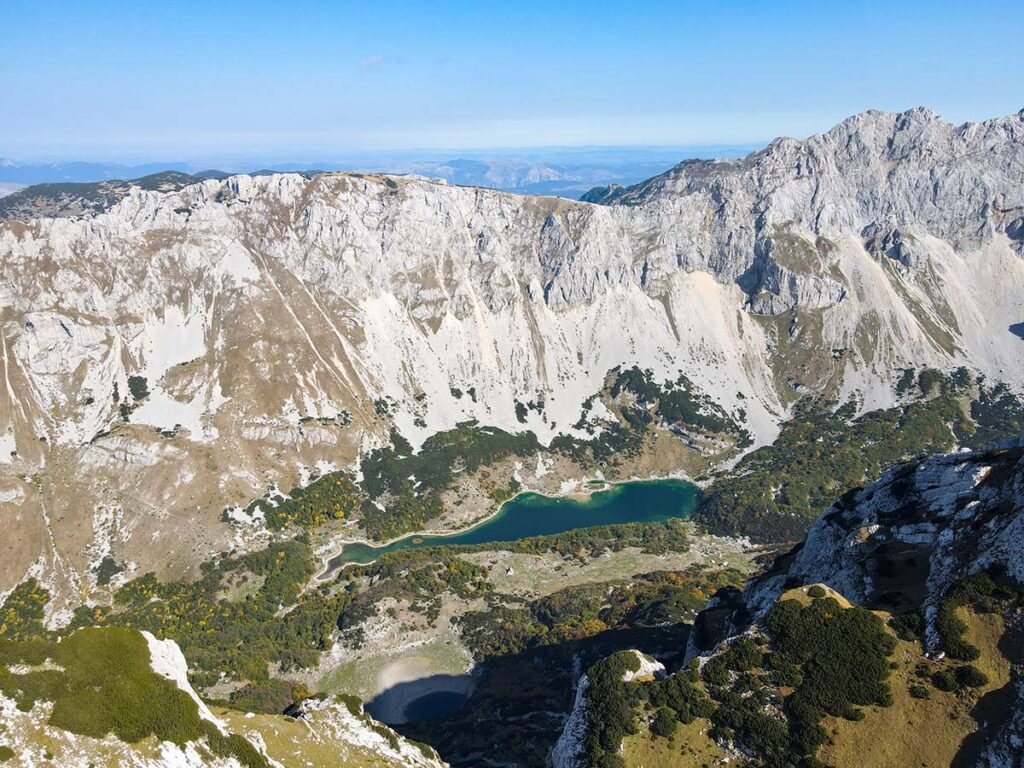 The view of Skrcka Lakes from Prutas - Durmitor National Park