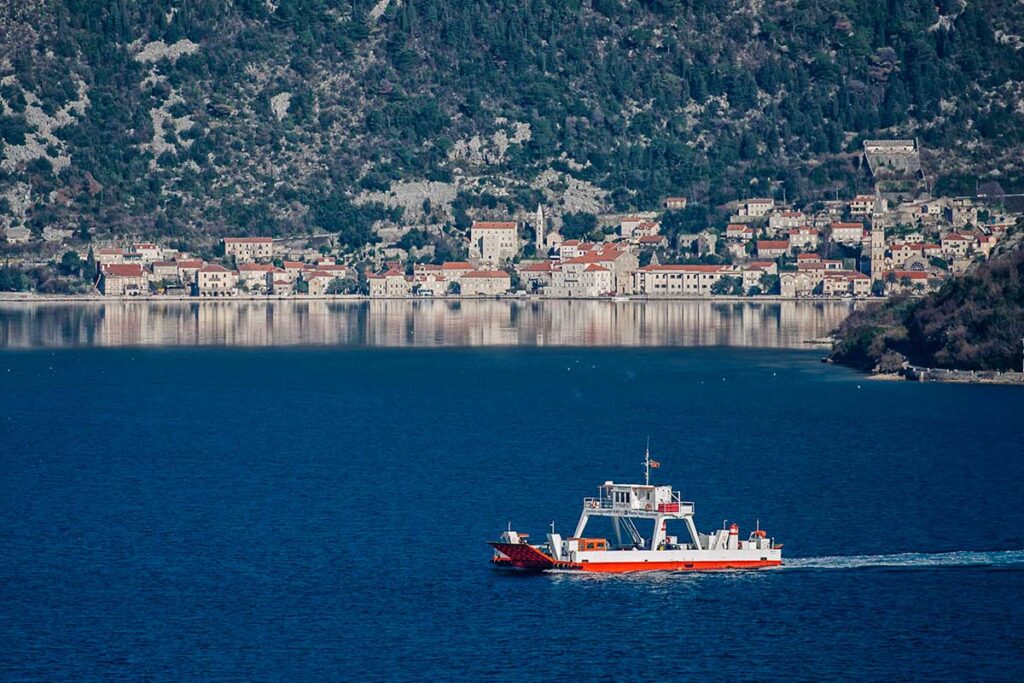 Tivat Ferry in Montenegro Connecting Kamenari and Lepetane