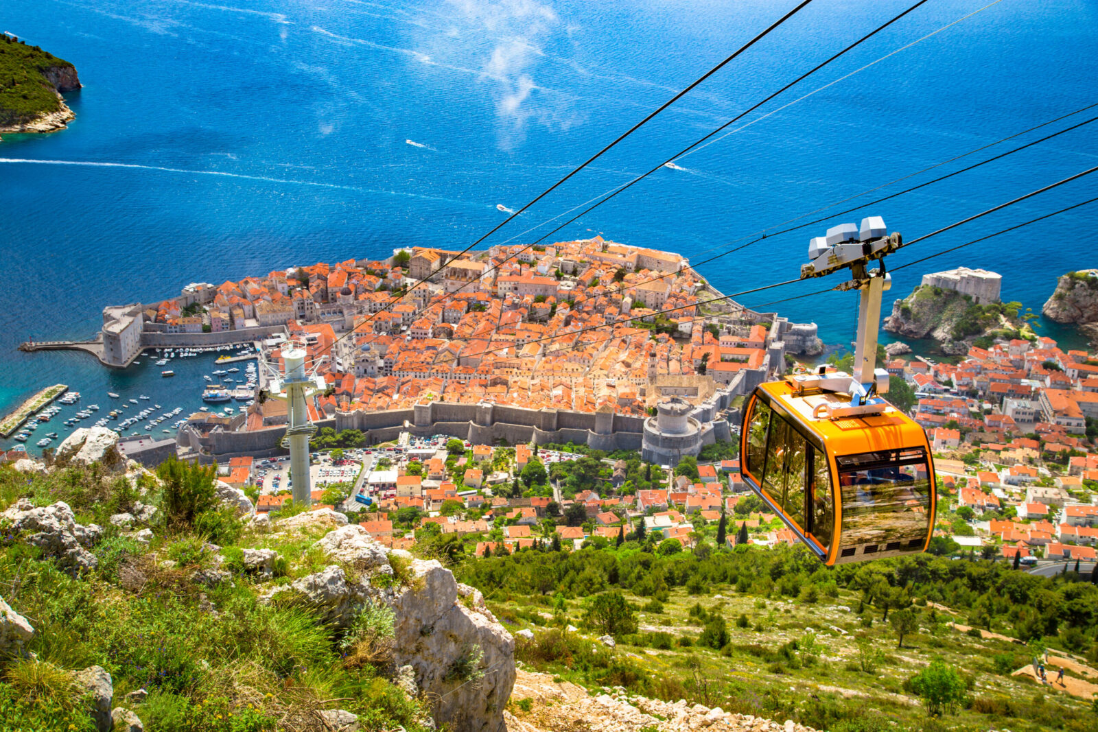 Dubrovnik view from the cable cars
