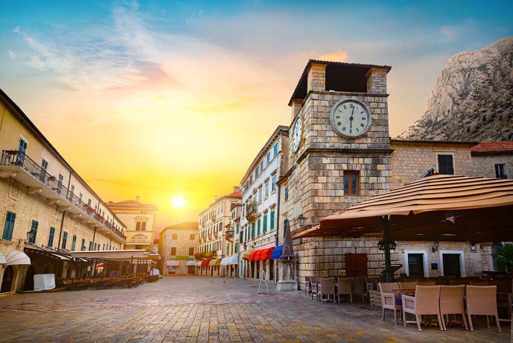 Kotors Arms Square and Clock Tower - Montenegro