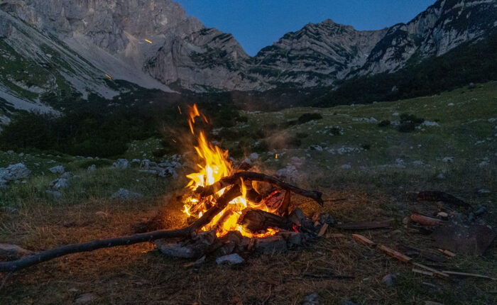 Campfire at Skrka Valley - Durmitor National Park