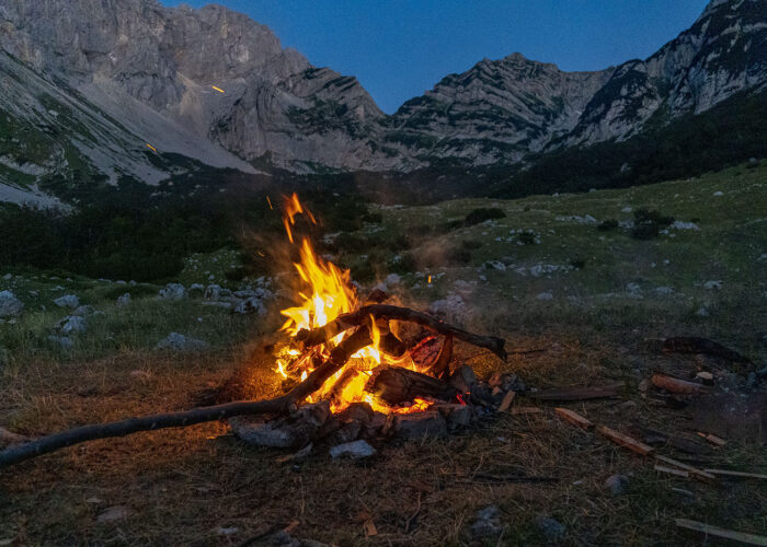 Campfire at Skrka Valley - Durmitor National Park