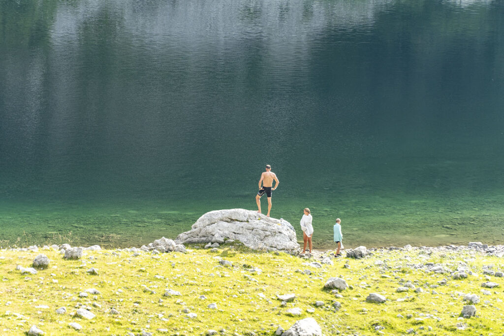 Swimming at small Skrka lakes - Durmitor National Park