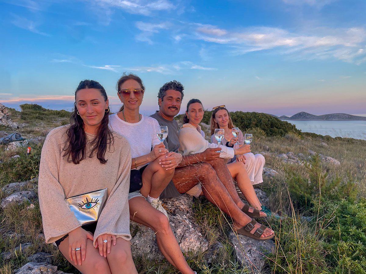 Watching the stunning sunsets when sailing with Funky Tours